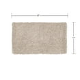 thumbnail image 3 of Home Weavers Fantasia Collection 100% Cotton Bathroom Rugs Set, Machine Washable Rug, Extra Soft & Water Absorbent bath Rug, Kitchen Mat, Bath Rug, Bath Floor Mat Non Slip, 24"x40" Rectangle, Ivory, 3 of 5