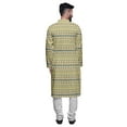 thumbnail image 3 of Atasi Long Sleeve Kurta Printed Button Down Asymmetric Designer Kurta For Boys, 3 of 5