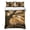 Orange, Yellow, Brown, variant on Quilts Full Size Bedding Set, Green Trees Lightweight Quilted Comforter, Sunlight Forest Branches Nature Scenery Soft Reversible Bedspread Coverlet with Pillow Covers for All Season, 78" x 90"