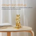 thumbnail image 5 of Abstract Crown Lion Statue Home Office Bar Male Lion Faith Resin Sculpture Crafts Animal Art Decor, 5 of 5