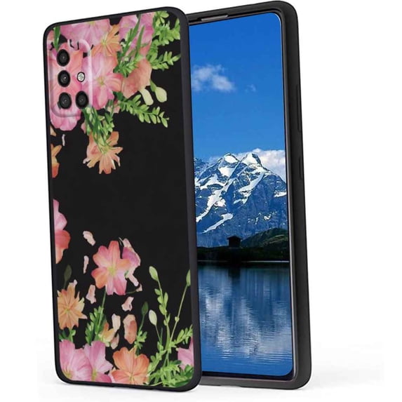 Compatible with Samsung Galaxy A51 4G Phone Case, Flowers-356 Case Silicone Protective for Teen Girl Boy Case for Samsung Galaxy A51 4G