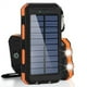 thumbnail image 1 of Cargador solar portátil de 20000 mAh, cargador de teléfono solar, cargador de batería externo impermeable para acampar para teléfono celular, 2 USB/linterna LED con brújula para actividades, 1 of 5