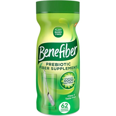Benefiber Daily Prebiotic Fiber Supplement Powder for Digestive Health, Daily Fiber Powder, Unflavored - 62 Servings (8.7 Ounces)