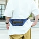 thumbnail image 5 of Riñonera Deportiva para Hombre | Riñonera con Cierre de Seguridad Oculto | Riñonera de Pecho Azul de Poliéster | 35 X 13 X 6 Cm | Ligera E Impermeable | Correas de Hombro Ajustables | Diseño Multifun, 5 of 6