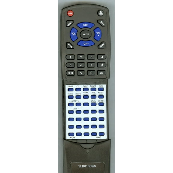 Replacement Remote for ONKYO 24140446, RT24140446, RC446M, HTR490, HTS490