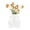 White, variant on Abstract Half Body Shaped Vase for Living Room Decor - Chic Ceramic Vase for Home and Flower Arrangements - Modern Stoneware Accent for Room, Bedroom, House, and Office Table Styling - 6", Black