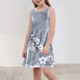 thumbnail image 2 of LOVZFMLL Robe Sans Manches à Col Rond pour Enfant avec Poches pour Enfant Moyen et Grand, 2 of 2