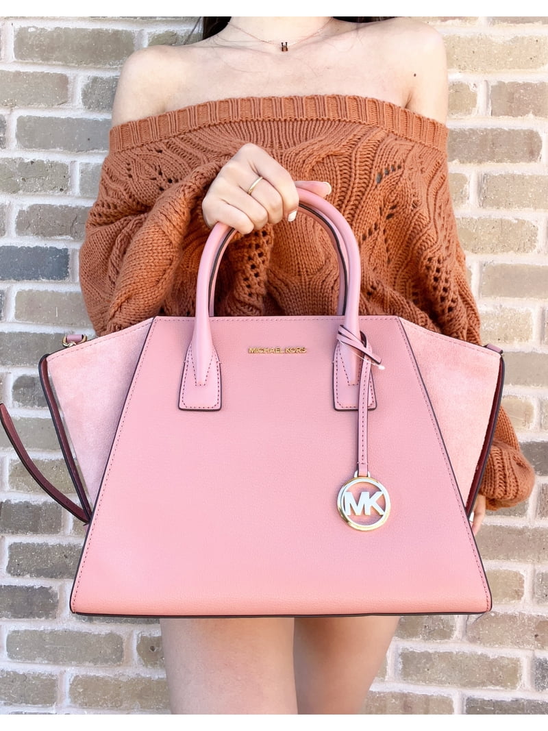 MICHAEL KORS ハンドバッグ ダークブラウン/ピンク 中古・古着通販】MICHAEL KORS (マイケル・コース) ハンドバッグ