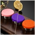 thumbnail image 4 of Luxshiny 6Ud Cubiertas Reutilizables De Silicona Para Platos Pequeños De Salsas Y Aderezos En Colores Variados, 4 of 8
