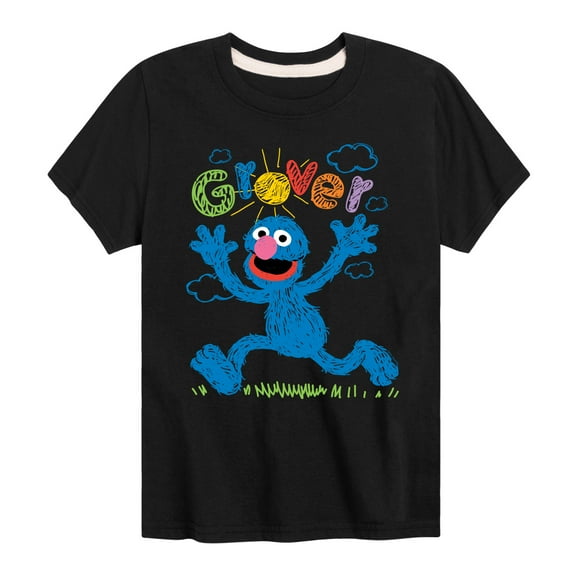 Sesame Street - Grover - Toddler and Youth Short Sleeve Graphic T-Shirt