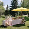 thumbnail image 2 of Yescom 13FT Large Outdoor Patio Umbrella UV30+ Wood 8 Rib Pole for Table Beach Yard Garden Wedding Deck Cafe Pool yellow, 2 of 9