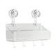 thumbnail image 1 of 1 Unidad Estante De Almacenamiento Con Ventosas Para Cocina Y Baño Estante De Almacenamiento Sin Perforaciones Para Montar En La Pared Lavabo Cepillo De Dientes Pasta De Dientes Cosméticos Almacenam, 1 of 6