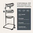 thumbnail image 3 of HOMESTEAD 3-Tier Saddle Rack, Horse Saddle Stand with Rotating Tiers & Bridle Rack, 3 of 6