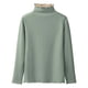 thumbnail image 1 of 1 pieza de camisa baja con medio cuello alto - verde - talla única (80-140 libras), 1 of 7