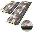 thumbnail image 3 of Cat Rugs and Mats Kitchen Floor Mats for in Front of Sink, Anti Fatigue Floor Mat for Kitchen, Padded Kitchen Mats for Standing and Kitchen Matt for Standing for Kitchen Decor 17"X30"+17"X47", 3 of 6