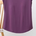 thumbnail image 5 of QSXADF Pajama Tops For Women Sleep Shirt Pajama Shirt Sleeveless Crew Neck Lightweight Ruffle Women Summer Pajamas Soft Loungewear, 5 of 5