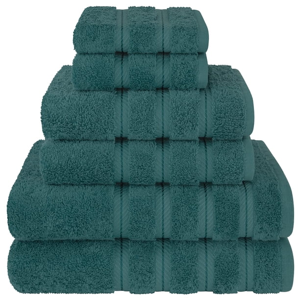 Juego de toallas American Soft Linen Luxury, 6 piezas, 100% algodón