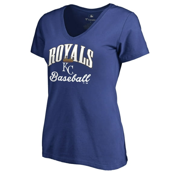 Women's Royal Kansas City Royals Victory Script T-Shirt
