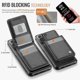 thumbnail image 3 of For Samsung Galaxy S21 FE 5G Leather Back Cover Compatible with MagSafe Phone Case with Card Bag, 3 of 4