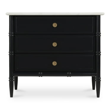 Moe's Home Collection Eleanor Nightstand Black Wood Nightstands