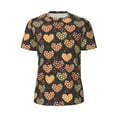 thumbnail image 5 of Wukai Heart Print Men's Short-Sleeved Mesh T-Shirt,Quick-Dry Short Sleeve Workout T-Shirt-3X-Large, 5 of 8