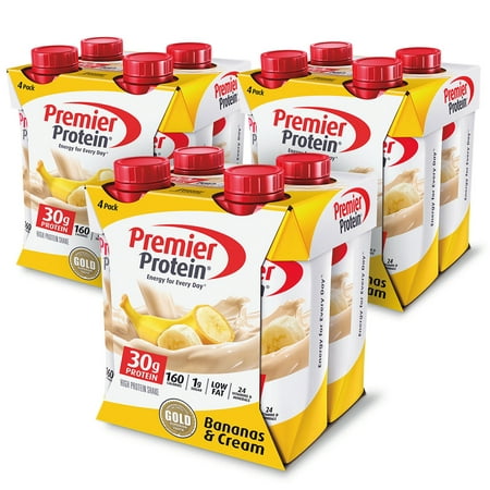 Premier Protein Shake, Bananas & Cream, 30g Protein, 11 Fl Oz, 12