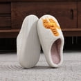 thumbnail image 2 of BERANMEY Cute Animal Slippers for Women Men Cartoon Womens Slippers Fuzzy Fall Winter Warm Cozy Couple House Slippers Shoes, 2 of 7