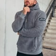 thumbnail image 2 of Namayuj Fleece Hoodies for Men Casual Solid Color Hooded Sweatshirt Athletic Sweater Tops Work Warm Long Sleeve Shirts, 2 of 4