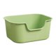 thumbnail image 5 of Caja de arena para gatos, inodoro, contenedor de arena para gatos, arenero para gatos de lados altos y duradero. Verde, 5 of 9