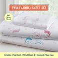 thumbnail image 6 of Wildkin Kids 100% Cotton Flannel Sheet Set for Boys and Girls - Twin (Unicorn Purple), 6 of 8