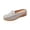 Light Gray, variant on Women's Leather Wedge Mule Loafers, Slip-On Closed-Toe Shoes, Casual Comfortable Footwear Lightweight Breathable Office Daily Walking Wear Shoes Red