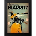 thumbnail image 2 of Vintage Apple Collection 14x18 Black Modern Framed Museum Art Print Titled - Biarritz, 2 of 5