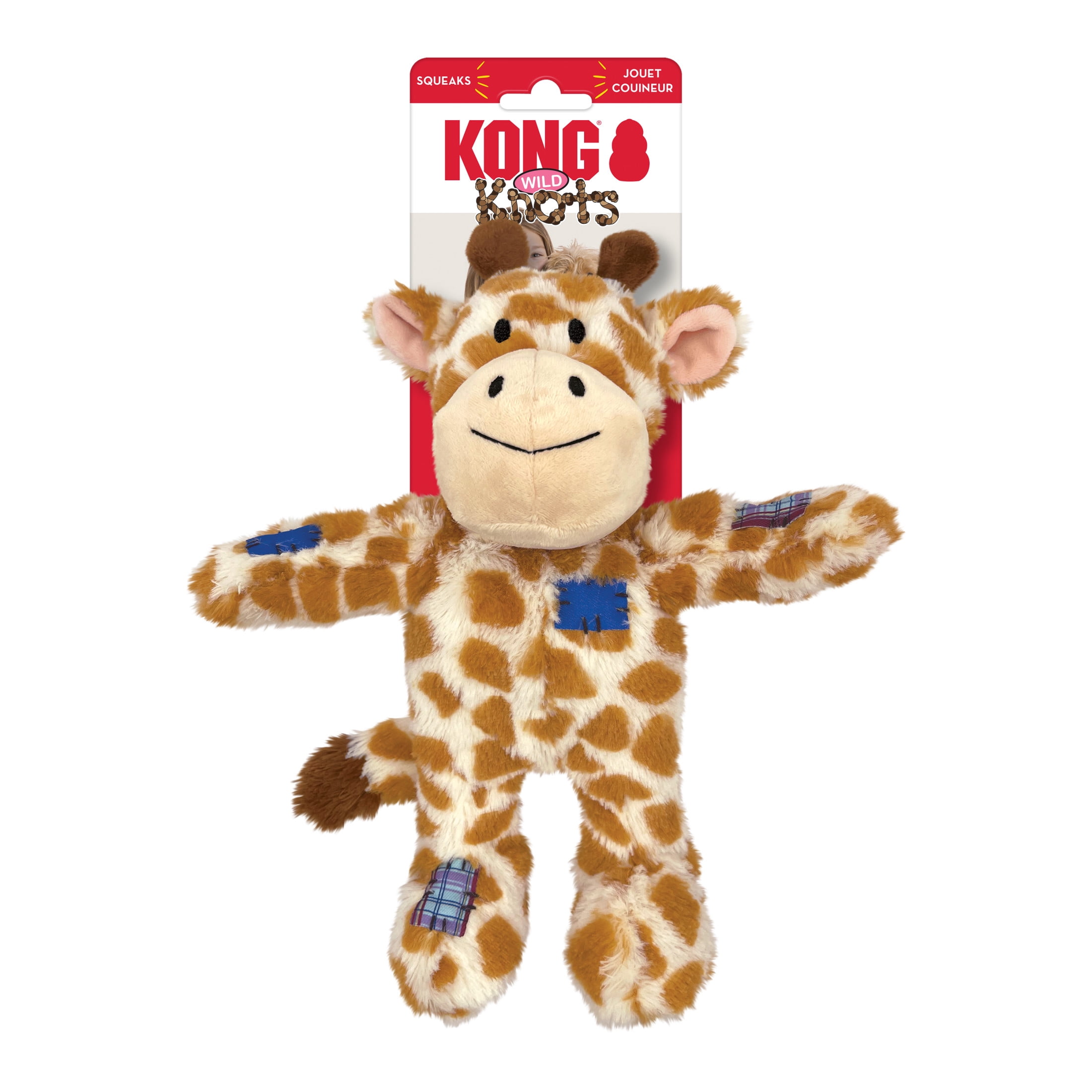 KONG® Wild Knots Internal Rope Skeleton Dog Toy, Giraffe, Medium/Large