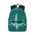 thumbnail image 2 of Goofa ECG Wave Print Casual Backpack for Women Men,Waterproof High School Bookbag,Lightweight Travel Daypack,Classic College Backpack,Laptob Backpack, 2 of 6