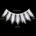 thumbnail image 3 of White False Eyelashes Cosplay Makeup False Eye Lashes Masquerade Party Eyelashes, 3 of 8