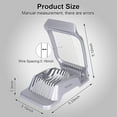 thumbnail image 6 of MaPinKa Egg Slicer for Hard Boiled Eggs - Heavy Duty Aluminum Cutter with Stainless Steel Wires for Perfect Slices of Egg, Strawberry and Soft Fruits - Dishwasher Safe (Silvery), 6 of 8