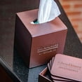 thumbnail image 2 of Chocolate Brown&nbsp;Leather Tissue Box Cover, 2 of 4
