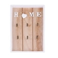 thumbnail image 1 of 1PC European Style Wooden Storage Box Multifunctional Wall Key Bag Clothes Hook Storage Shelf for Home Wall Decoration (HOME), 1 of 8