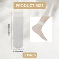 thumbnail image 2 of 3 pares de calcetines transparentes de malla con lunares y encaje, 2 of 9