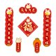 thumbnail image 1 of Pareados de Año Nuevo Chino 6 uds Fu para decoración del hogar puerta personaje Fu Chunlian Año Nuevo Lunar Conejo 2023 estilo B Colco, 1 of 8