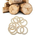 thumbnail image 4 of 10 Pcs Unfinished Natural Wooden Rings for Crafts 70mm/3 Inch Wooden Rings Macrame Wooden Rings Without Paint for Crafts DIY Pendant Connectors Jewelry Making Macrame Supplies, 4 of 5