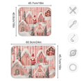 thumbnail image 4 of Yayeee Dish Drying Mat for Kitchen Counter 18"x24" Microfiber Absorbent Pad, Light Pink Gingerbread Houses, 4 of 7
