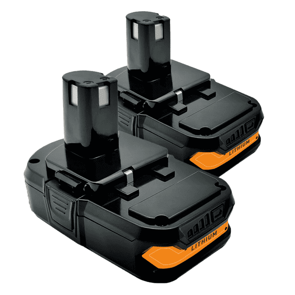 2PACK FOR Ryobi 130429054 Battery 18V 3000mAh Li-ion Black P102