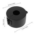 thumbnail image 2 of TABLZONE 1Jgo Cubierta Antirretorno Para Pomo De Puerta Estilo Universal En Negro Con Duradero Y Seguro, 2 of 8