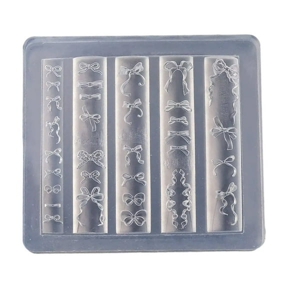 lixuesong Elegant Bowknot Silicone Mould Set for Creating Nails Art Earrings and Necklaces Crafting Tool Fashion Statement