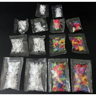  MBODM 1000Pcs S Clips for Loom Bands S Clips for Rubber Band  Bracelets Connectors Rubber Connectors Refills for Loom Bracelets and DIY  Bracelet Making (Clear, 1000Pcs)