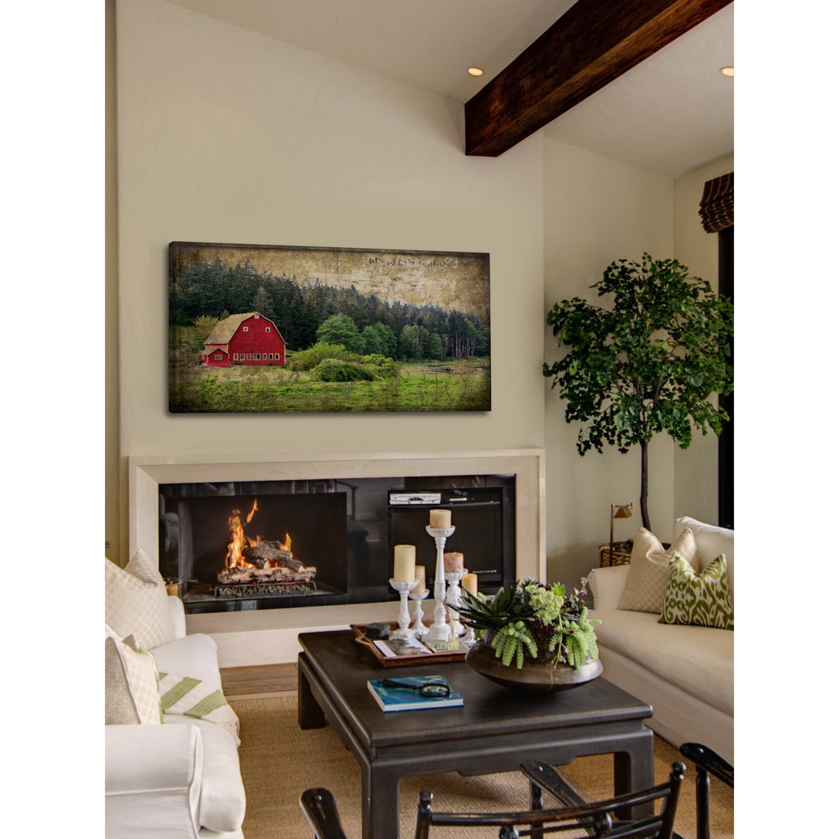 "Widbey's Barn I" Painting Print on Wrapped Canvas