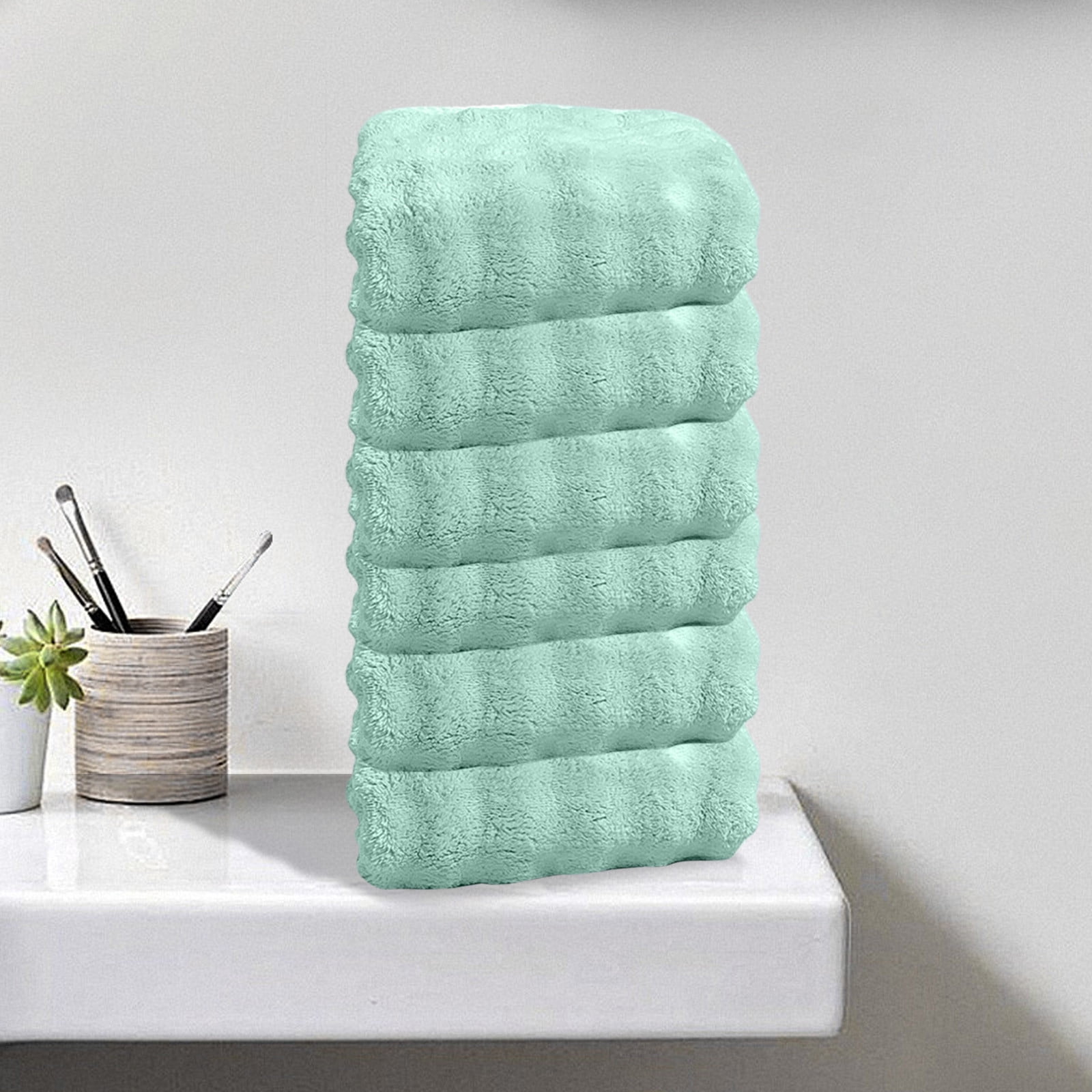 Summer Savings Clearance! Boovnll 6 Pack Hand Towels for Bathroom, 13x30" Super Soft & Absorbent Quick Dry Solid Color Towels, Thicken Microfiber Hand Towels for Hotel, Pool, Spa, Beach, Towels