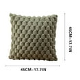 thumbnail image 3 of Btomtd 17.7x17.7 in Woven Snowflake Velvet Pillowcase Solid Color Decorative Pillow Cover Office Lumbar Support Sofa Bedside Cushion Cover Pillow Case, Green-B, 3 of 7
