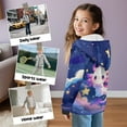 thumbnail image 7 of Chririnla Galaxy Axolotl Zip Up Jacket for Kids and Boys - girl Fuzzy Hoodie Lightweight Comfy Casual Hoodie for School and Sports, 7 of 7